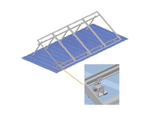 水泥屋頂、彩鋼瓦屋頂可調(diào)支架（起角度）